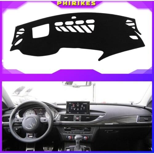 Car Inner Auto Dashboard Cover Dashmat Pad Carpet Sun Shade Dash Board Cover Fit For Audi A7 S7 Without HUD 2010 2011 12-2016