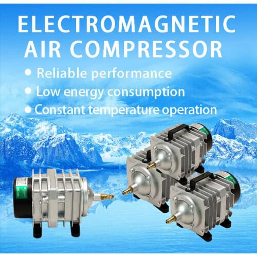 ACO 208 308 318 328 388D Electromagnetic Air Compressor Pump Oxygen Aquarium Fish Pond Compressor Hydroponic Air Aerator Pump