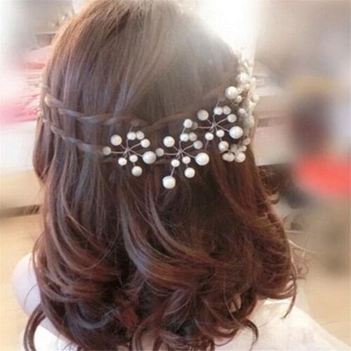 3pcs Vintage Crystal Hair Clips Pearls Barrette Korean Hairpin Wedding Bride Pearl Hair Pins Bridesmaid Jewelry Hair Accessories