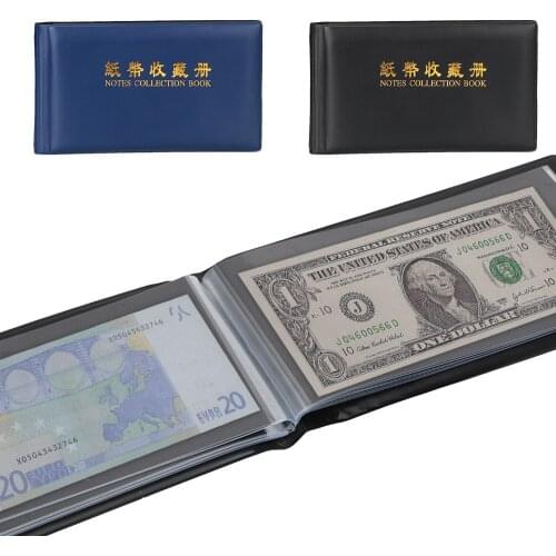 Protective Bag for Collector Paper Money Collection Album Gifts Money Banknote Collection Pockets 20/30 Pages Loose Leaf Sheet