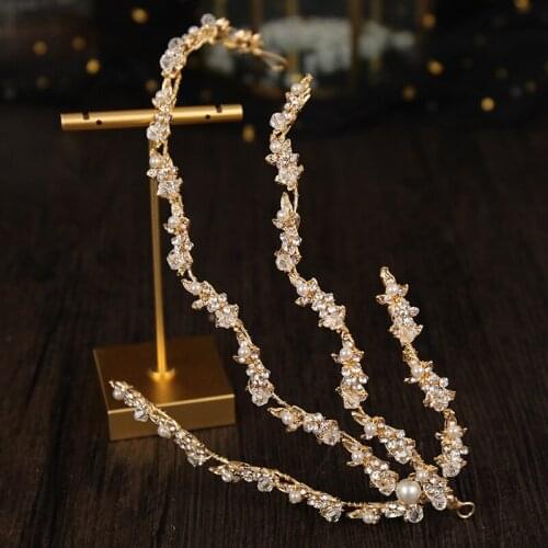 Claw Shaped Headband 4 Row Luxury Rhinestone Inlaid Headwear for Women Bride Wedding Halloween Party Hair Jewelry Accessories