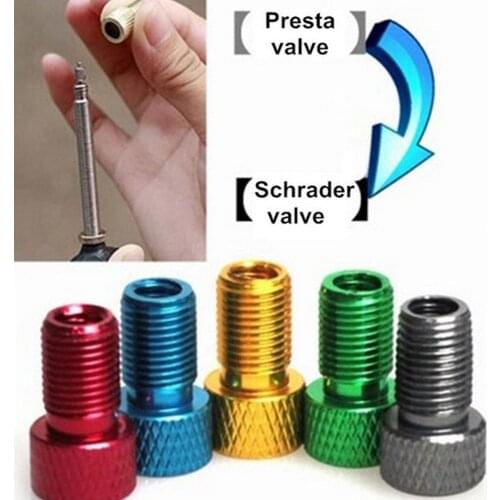 1pc Alloy Aluminium Alloy Repair Adapter Conversion Adapter Repair Tools Bicycle Pump Tyre Tire Valve Caps Bike Conversion Mouth