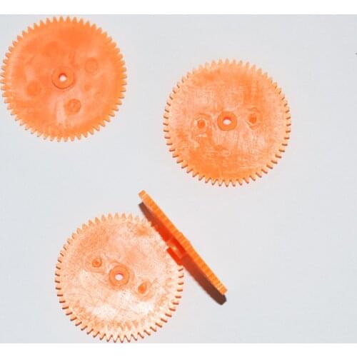 10/100pcs 56 teeth 29mm diameter 0.5M single gear shaft hole 2mm soft plastic toy gear/ DIY Toy part/technology model parts S562