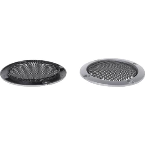 2PCS Speaker Grills 3" Protective Subwoofer Frame Grille Cover Steel Mesh Decorative Circle DIY Accessories H054