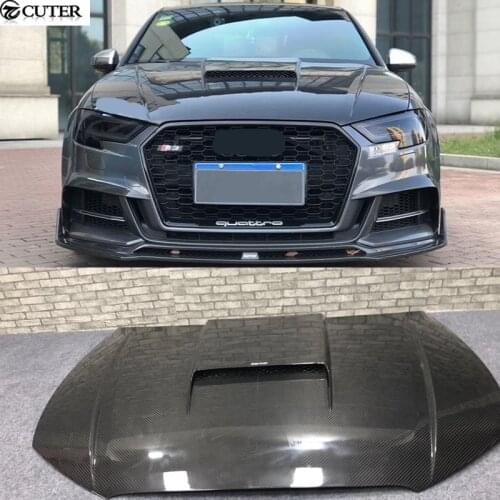 A3 S3 RS3 Carbon Fiber FRP Front engine Hood Bonnets Covers for Audi A3 s3 rs3 car body kit 13-19