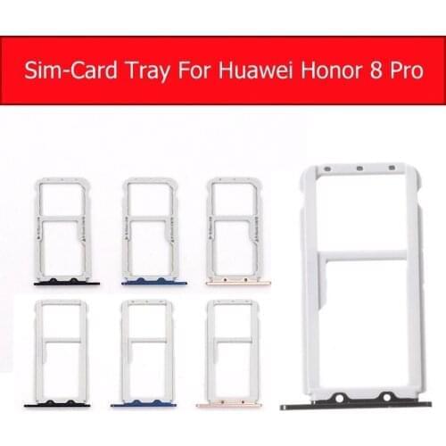 Memory & SIM Card Tray Adapter For Huawei honor v9 DUK-AL20 DUK-TL30 Micro SD Card Holder For honor 8 pro Duk-L09 Sim Card Slot