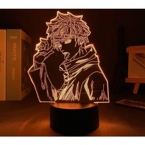 Anime Figure Lamp Jujutsu Kaisen Gojo Satoru 3D Night Light for Kids Bedroom Decor Manga Cool Gift Child Nightlight Table Lamp