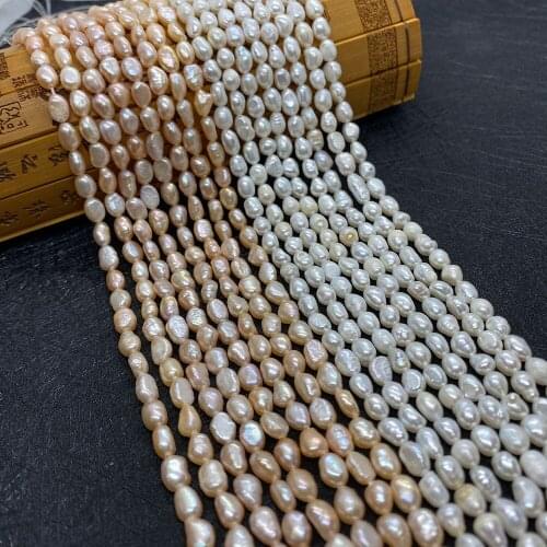 Natural Pearl Freshwater Beads High Quality Used In Jewelry Making Irregular Beaded Handmade DIY Necklace Earrings Jewelry 4.5mm