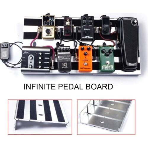 DIY Guitar Pedal Board Spliced Aluminium alloy Guitar Effect Pedal-board Variable Infinite Capacity Pedalboard