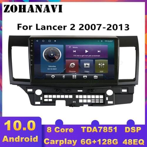 Android 10 Head Unit GPS Navigation Autoradio Car Stereo For Mitsubishi Lancer Car Radio Multimedia Video audio Player