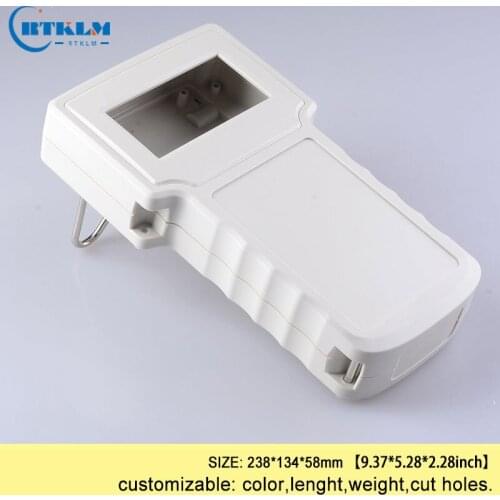 Handheld project enclosure box custom plastic electronic junction box ABS plastic enclosure handheld housing box 238*134*58mm