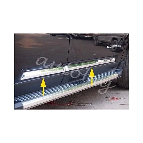 Door Body Side Molding Trims FOR Jeep Compass 2011-2015 Chrome Cover