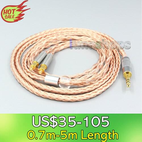 LN006750 XLR 16 Core 99% 7N OCC Earphone Cable For Audio Technica ATH-ADX5000 MSR7b 770H 990H ESW950 SR9 ES750 ESW990
