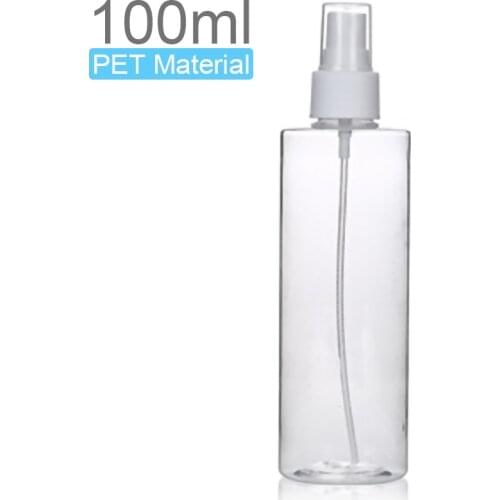 100ML Refillable Bottles Plastic Small Spray Bottle Portable Transparent Travel Cosmetic Container Perfume Bottle Toxic-free