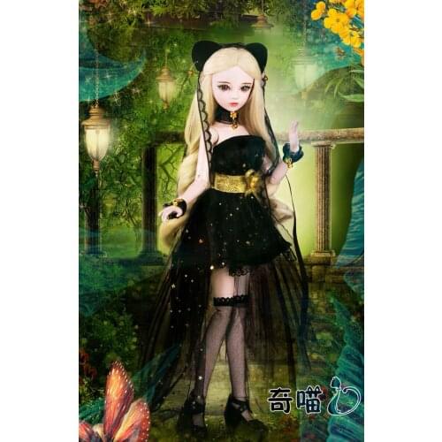 Fashion Style 1/3 BJD Doll 56cm adult sex female Plastic joint moveable doll includes the doll clothes and shoes cat girl