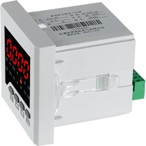 Single-phase Multi-function Digital Meter AC 85-265V 220V 5A LCD Power Meter All-electric Energy Network Instrument ELE-D7