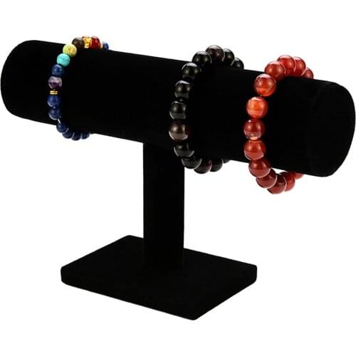 Bracelet Display Organizer T Shape Bangle Display Holder Jewelry Organizer Holder Hand Rope Velvet Holder Stand Storage