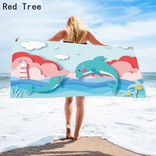 3D Cartoon Cute Dolphin Shark Turtle Stitch Bath Towel Baby Swimming Beach Towels Soft Washcloth 75x150cm Boy Girls Gift Blanket