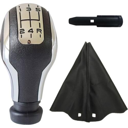 Gear Shift Lever Headball With Gaiter Boot Cover For Peugeot 106 206 206CC 207 307 407 For Citroen C3 C4 C5 XSARA Sega Triumph