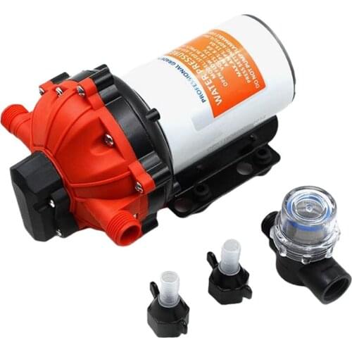 12V Water Pressure Pump Self Priming with Quick-Connect Fittings for Caravan/RV/Boat/Marine 60psi