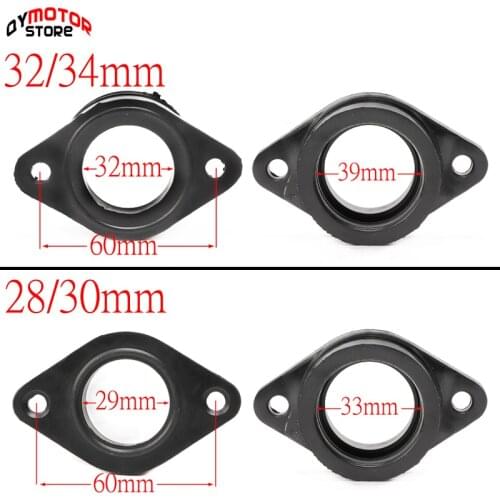 High quality Rubber Motorcycle Carburetor Adapter Inlet Intake Pipe Dirt Bike For MIKUN OKO KOSO KEIHI 28 30 32 34 PE28mm PE30mm