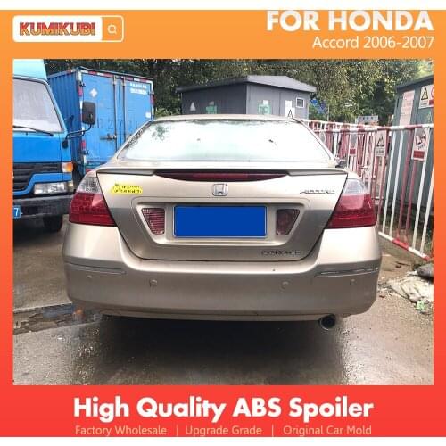 Rear Roof Lip Spoiler For Honda Accord 2006 2007 Spoiler ABS Plastic Gloosy Black Car Tail Wing Decoration Rear Roof Lip Spoiler