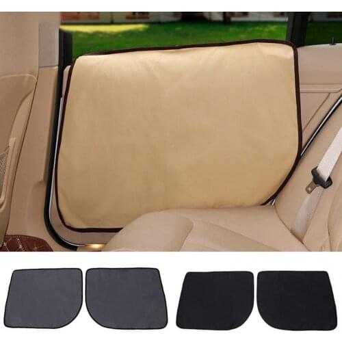 2Pcs Anti-Scratch Car Side Door Window Protector Dog Protective Pad Guard Oxford Cloth Mat Bite-resistant Pet Nest Decorations