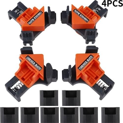 4 Pcs Woodworking Corner Clip 90 Degree Right Angle Clamp Fixing Clips Picture Frame Corner Clamp Furniture Repaire Hand Tool