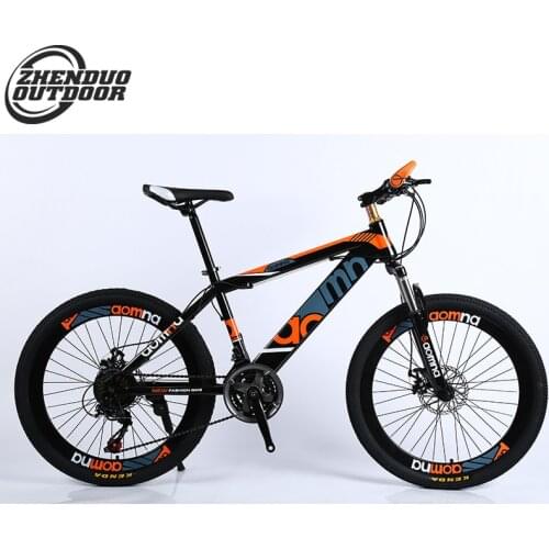 24 inch Mountain Bike 21-speed Bicyle with disc brakes high-carbon steel material