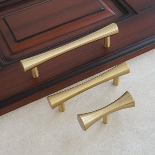 3.75" 5" Copper Cupboard Pull Handles T-Shape Brass Door Knobs Kitchen Cabinet Pull Handle Drawer Knobs 96mm 128mm Hardware