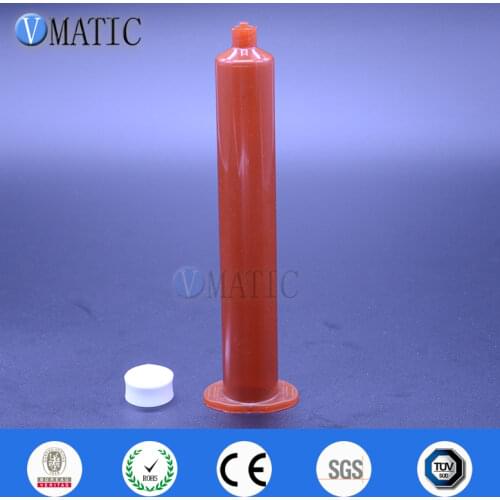 Free Shipping 10pcs 55cc/ml US style Newest Dispenser Air Pressure Syringe With Piston Dark Amber Color