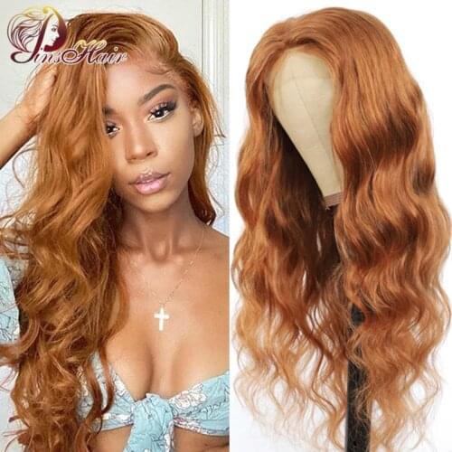 Brazilian Human Hair Wigs Ginger Blonde Body Wave Lace Front Wigs For Women Highlight Wig Human Hair Ombre Lace Front Wig Remy