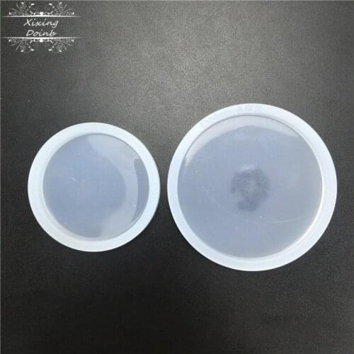 DIY round silica gel transparent clay mold making ceramic tool polymer clay resin process mold