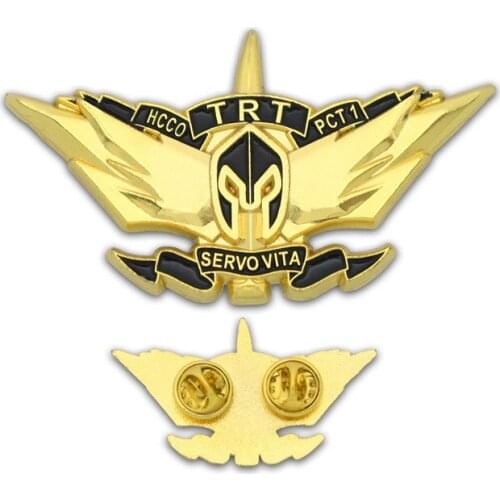 Custom Shop Mark Enamel Badge with Safety Pin cheap Aluminum Awards Bar Pin