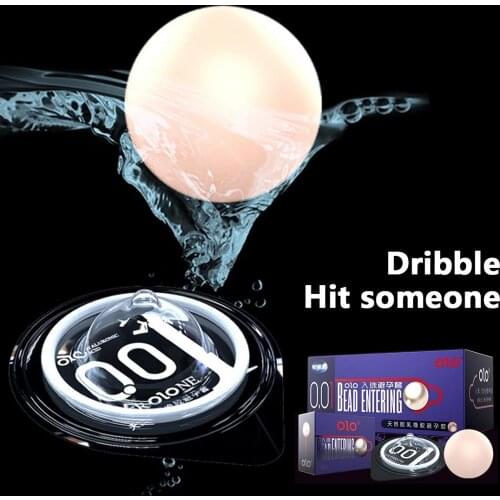 Erotic Condoms for men long sex 35mm Soft Ball Beads G Spot stimulator Vagina Massager penis Extender sleeve condom