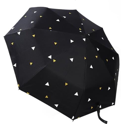 YADA INS Geometric Triangle Umbrella Design Cute Folding Umbrellas For Women Men Anti-UV Gift Windproof Rainy Umbrella YD200011