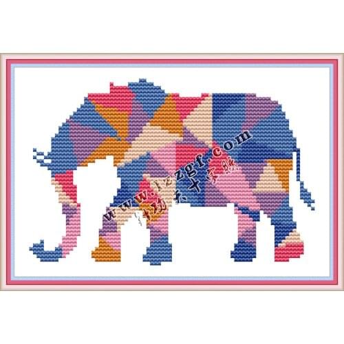 Everlasting Love Tangram Chinese Cross Stitch Kits Ecological Cotton 14 11CT Clear Stamped 14CT Easy to Complete