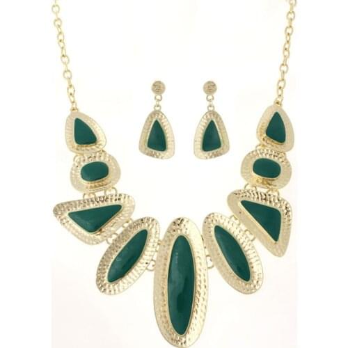 Fashion Resin Bird Jewelry Sets Geometric Necklace Earrings Set Women Exaggerated Necklaces Collar Female Accessories