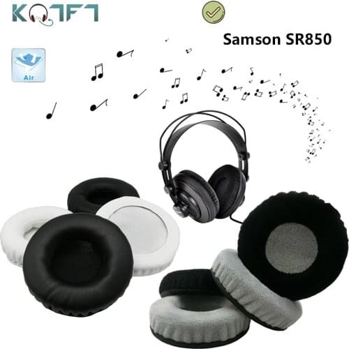KQTFT flannel 1 Pair of Replacement Ear Pads for Samson SR850 Headset EarPads Earmuff Cover Cushion Cups