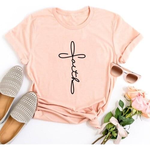 Cross Faith Christian T-Shirt Hipster Religion Church Jesus Slogan Tee Graphic Aesthetic Bible Faith Lover Grunge Tops t shirts