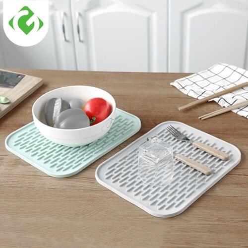 Kitchen mat Eco-friendly silicone tableware pad Anti-scalding plastic placemats silicon mat sheet Korean kitchen aid Non-slip