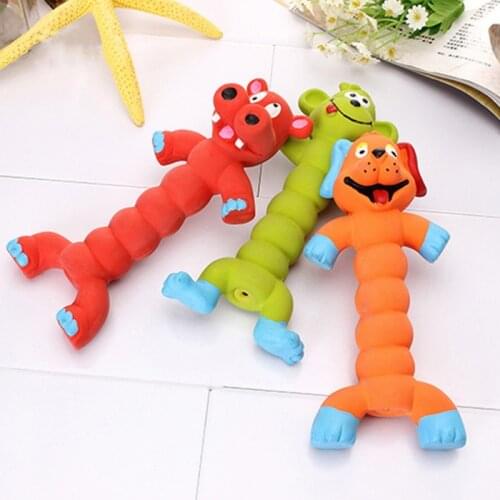 Latex Dog Toys Cartoon Animal Model Toys Molar Teeth Cleaner Sounding Pet Interactive Toys Suitable For Small And Medium Dogs