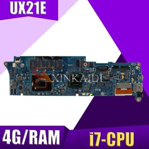 XinKaidi UX21E Laptop motherboard for ASUS UX21E UX21 Test original mainboard 4G RAM I7-2677M