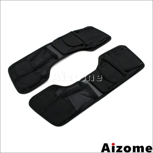 Motorcycle Saddlebag Lid Organizer Set For Harley Touring 1993-2013 FLHR FLHT FLHX Road King Electra Glide Street Road