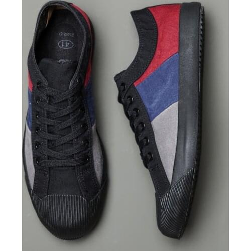 Ebulapn Brand Men Canvas Sneaker Shoe Spring Autumn Soft Sole Vulcanized Shoes Breathable Male Patchwork Simple Flats E90110