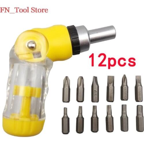 New 12 in 1 ratchet folding multi-function screwdriver set screw batch of screwdriver set Three fold