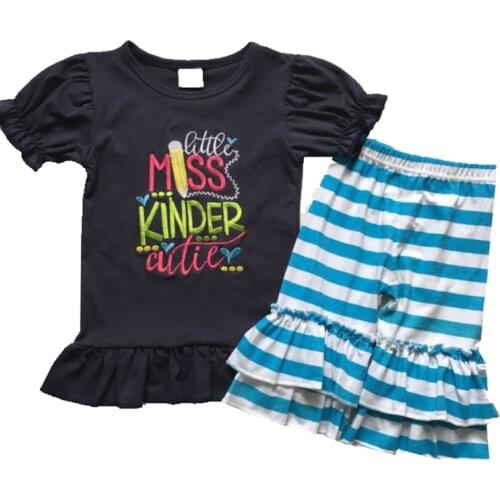 2020 New Childrens Girls Summer Sets 2 Pieces Sets Baby Girls Short Sleeve Tops and Pants Sets Cotton Kids Clothes Children Set