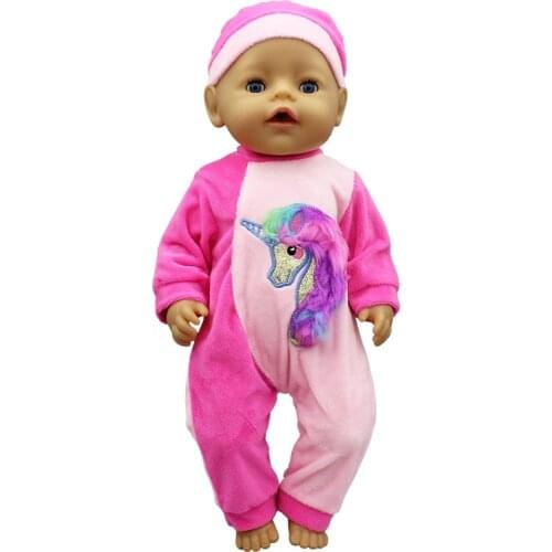 2020 New 2color jumpsuit Doll Clothes Fit For 18inch/43cm born baby Doll clothes reborn Doll Accessories