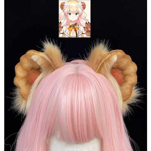 Hollive Virtual Anchor NeNechii Rin Lovely Bear Ears Hairhoop Headwear For KC Simulation Halloween Cosplay Costume Accessories