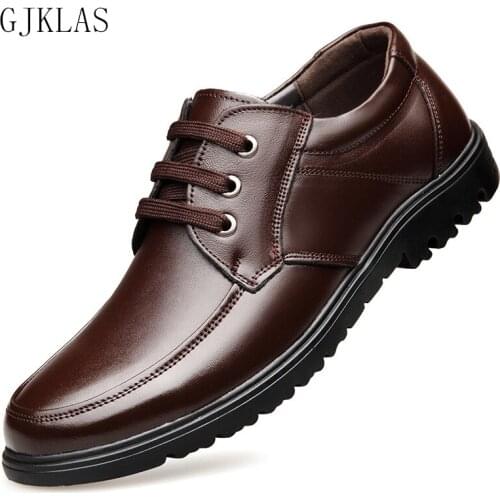 Genuine Leather Man Shoes Formal Oxford Shoes for Men Business Black Brown Dress Italian Leather Shoes Men Classic Wedding Shoe